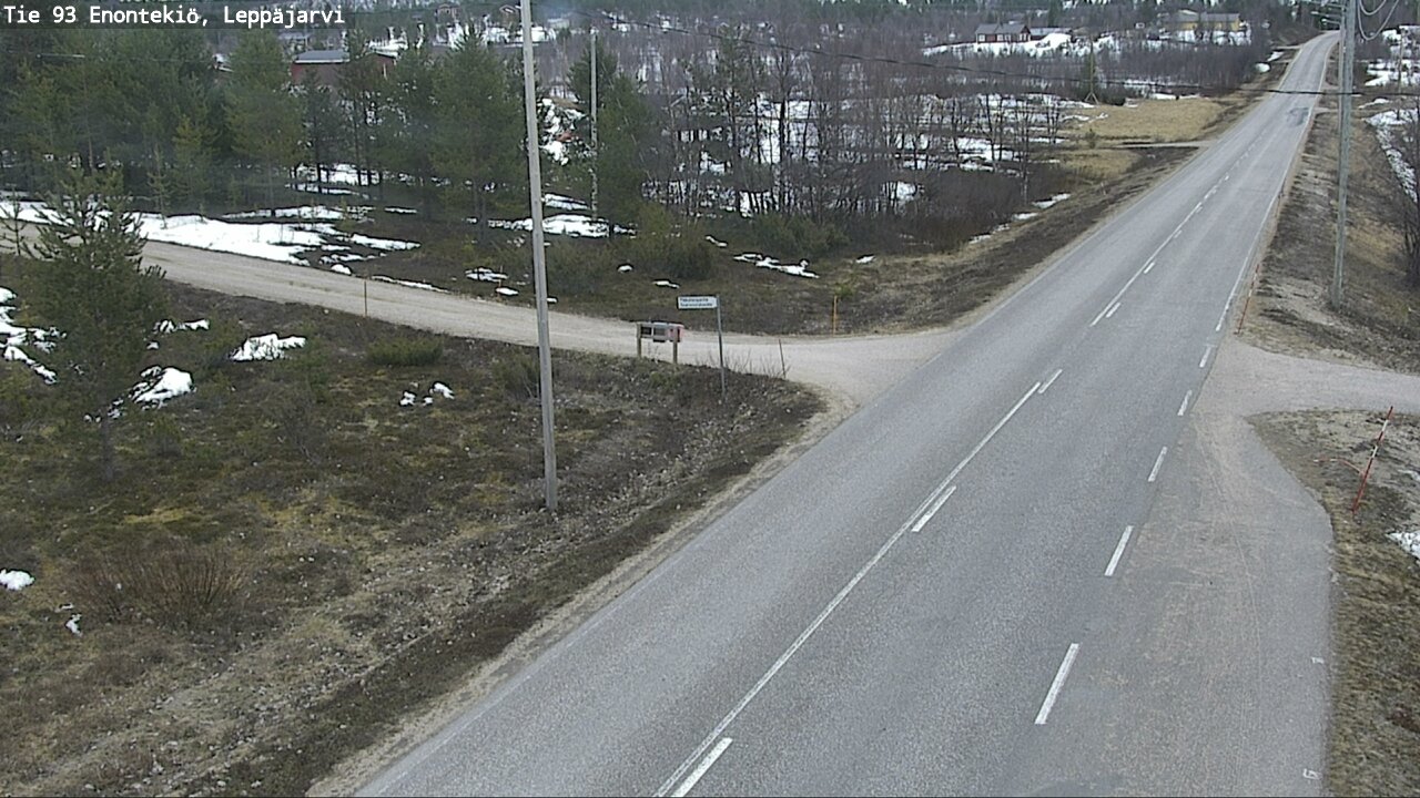 Weather Camera Image Road 93 Enontekiö, Leppäjärvi, Enontekiö, Lappi
