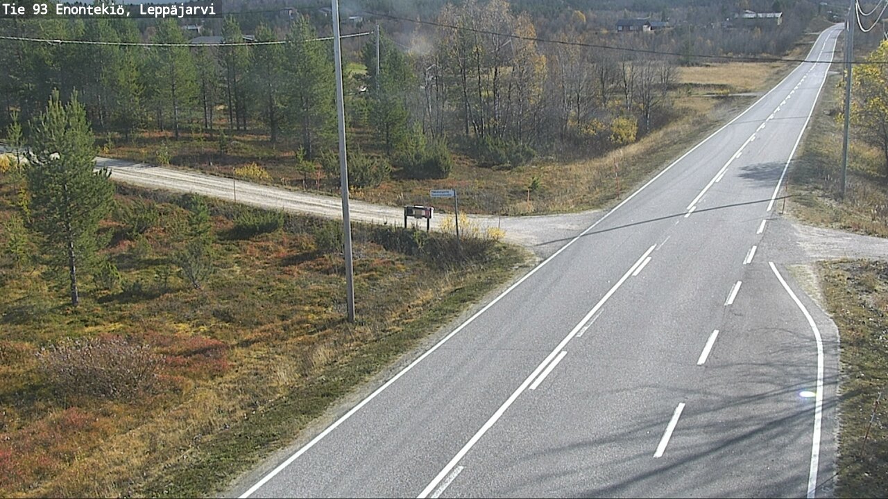 Weather Camera Image Väg 93 Enontekis, Leppäjärvi, Enontekiö, Lappi