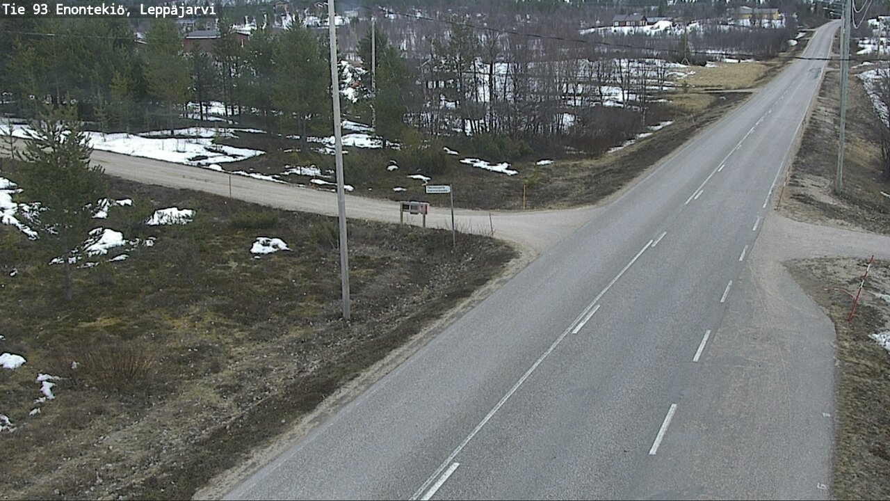 Weather Camera Image Road 93 Enontekiö, Leppäjärvi, Enontekiö, Lappi