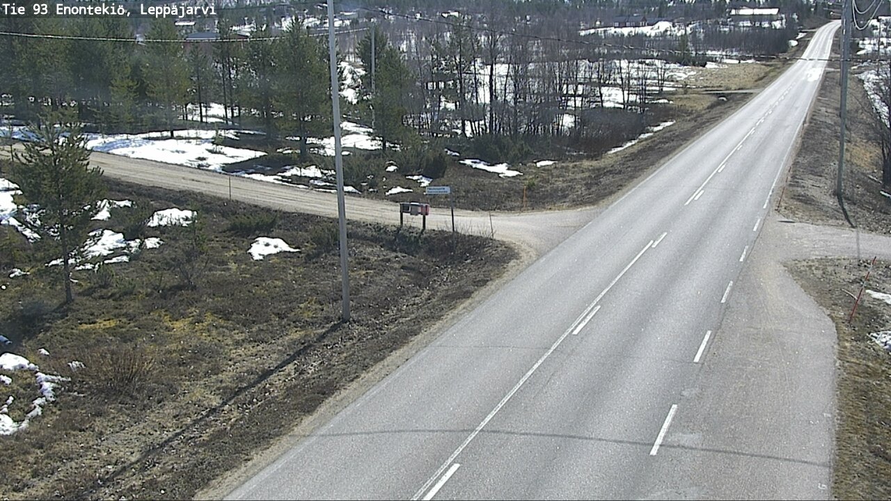 Weather Camera Image Road 93 Enontekiö, Leppäjärvi, Enontekiö, Lappi