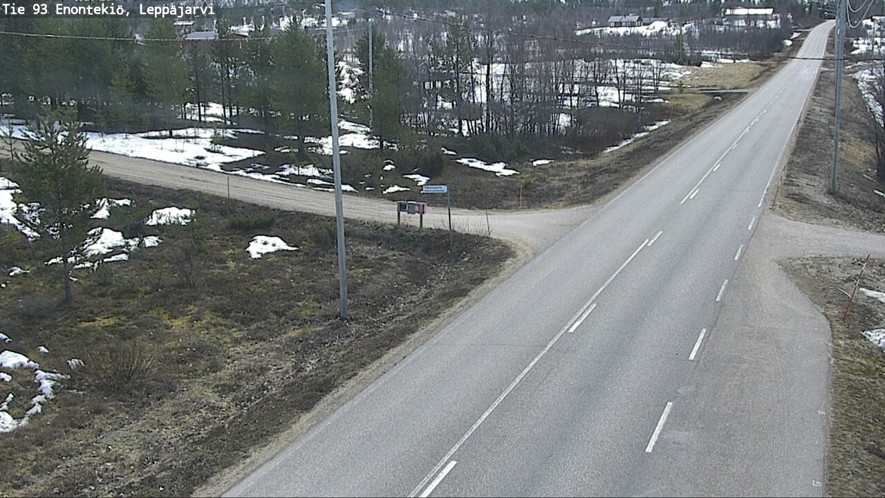 Weather Camera Image Road 93 Enontekiö, Leppäjärvi, Enontekiö, Lappi