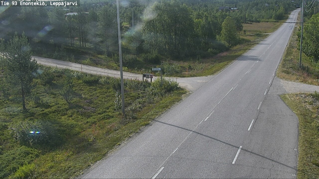 Weather Camera Image Road 93 Enontekiö, Leppäjärvi, Enontekiö, Lappi