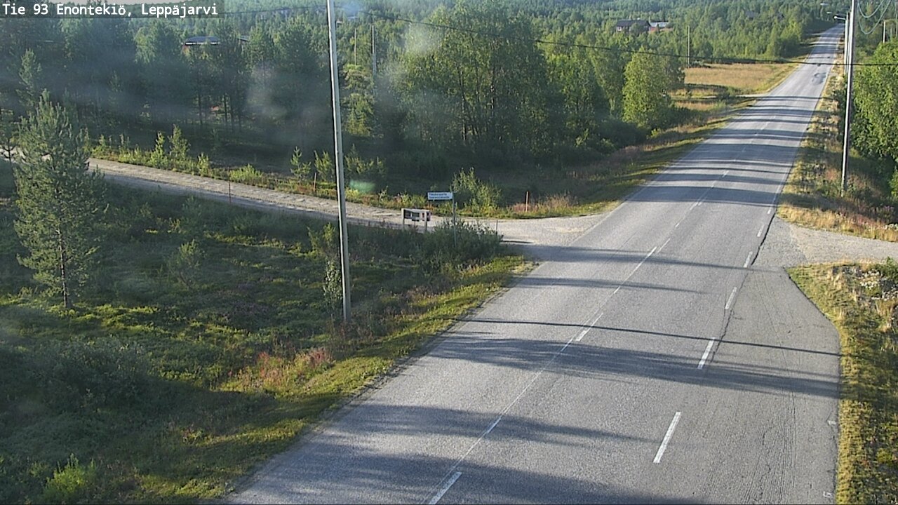 Weather Camera Image Road 93 Enontekiö, Leppäjärvi, Enontekiö, Lappi