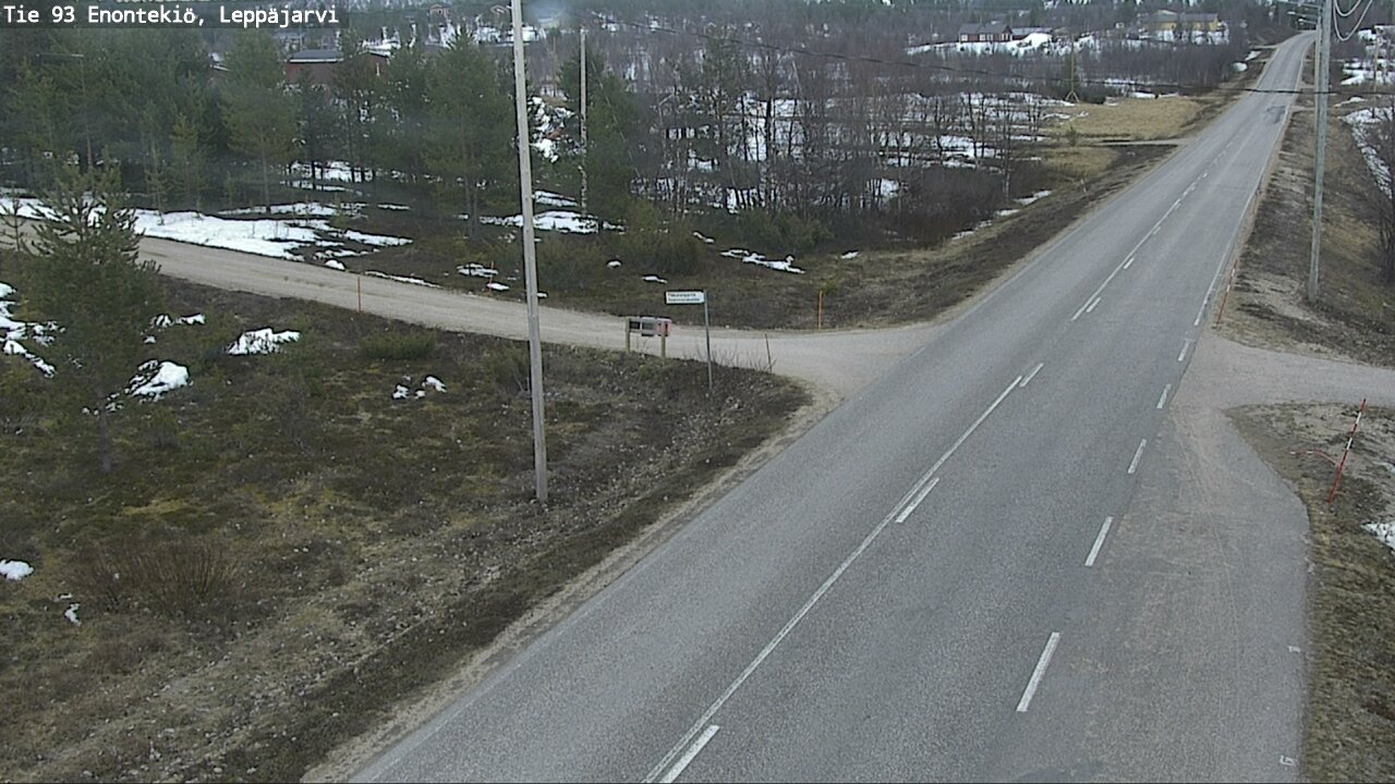 Weather Camera Image Road 93 Enontekiö, Leppäjärvi, Enontekiö, Lappi