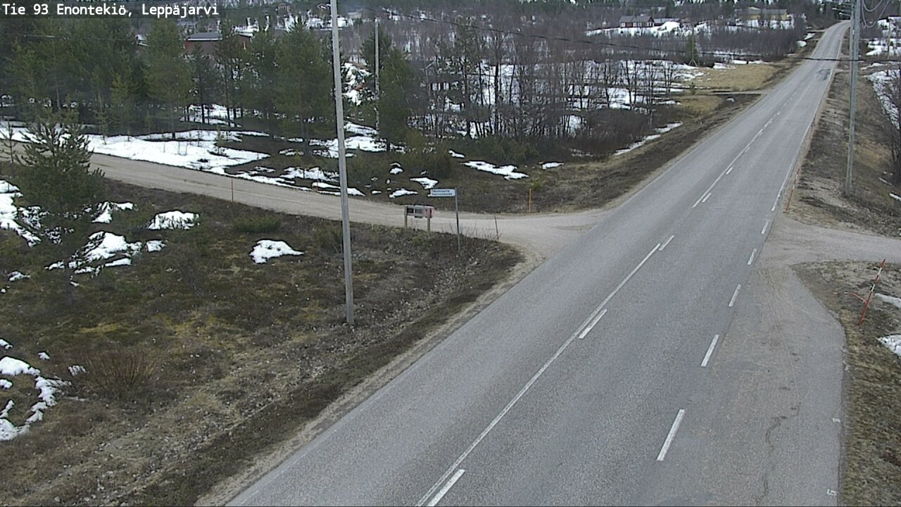 Weather Camera Image Road 93 Enontekiö, Leppäjärvi, Enontekiö, Lappi