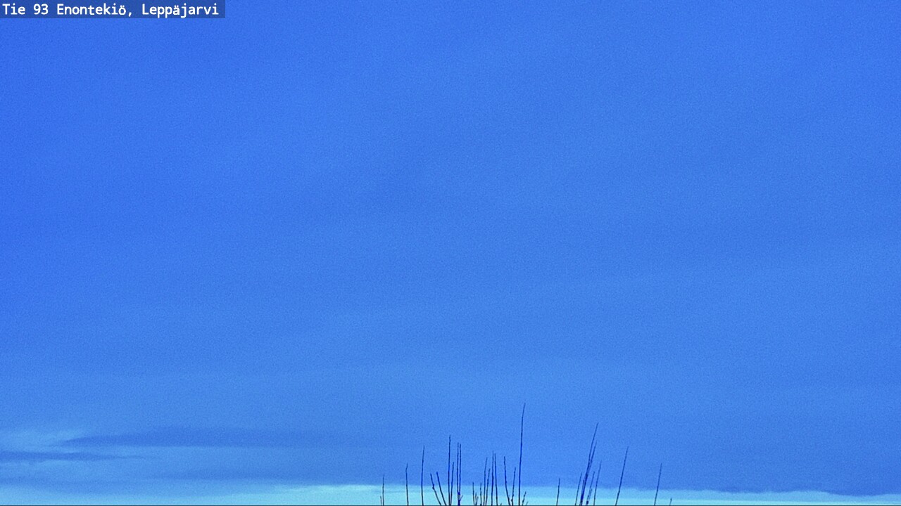Weather Camera Image Road 93 Enontekiö, Leppäjärvi, Enontekiö, Lappi
