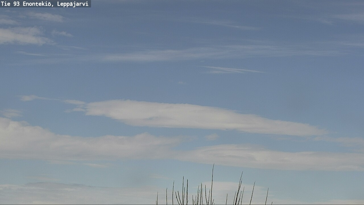 Weather Camera Image Road 93 Enontekiö, Leppäjärvi, Enontekiö, Lappi