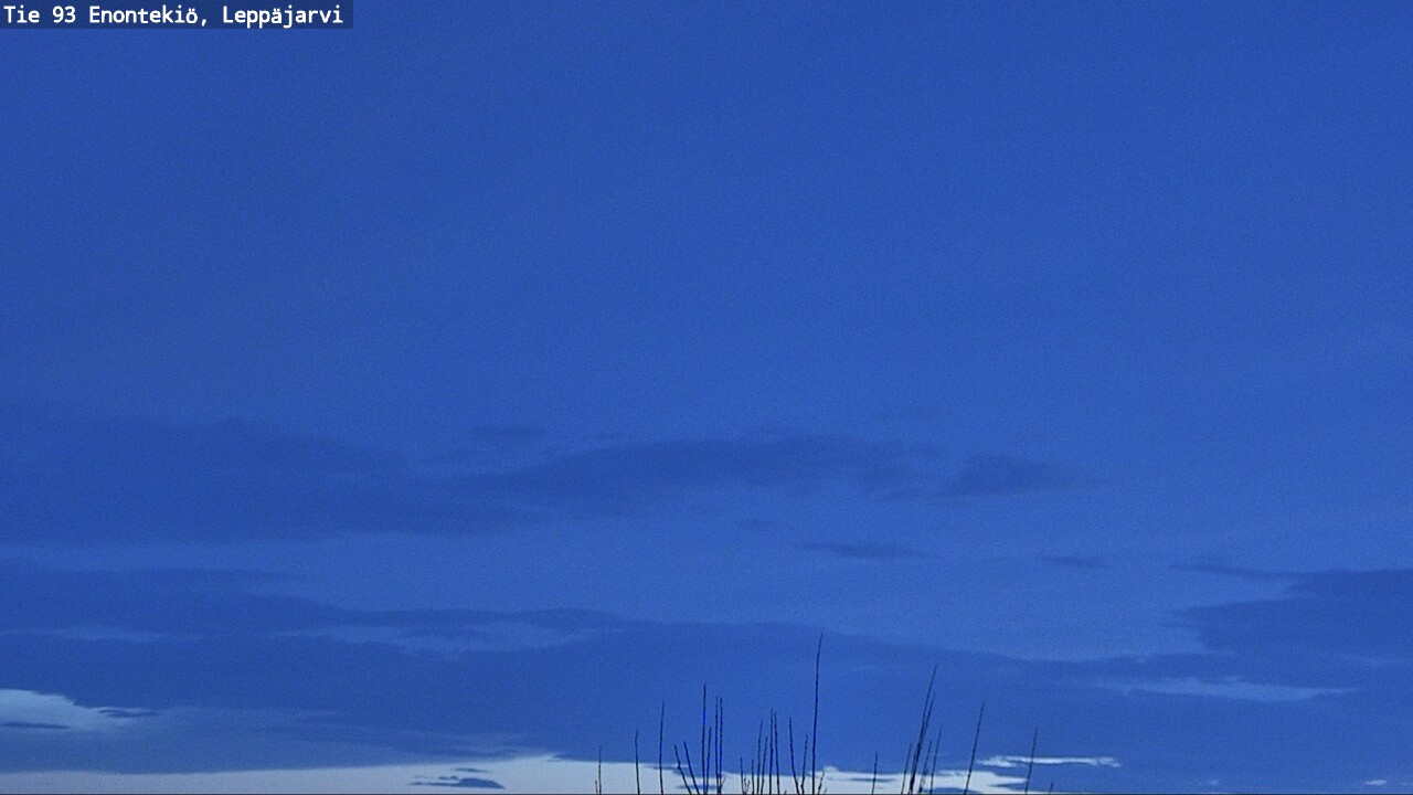 Weather Camera Image Road 93 Enontekiö, Leppäjärvi, Enontekiö, Lappi