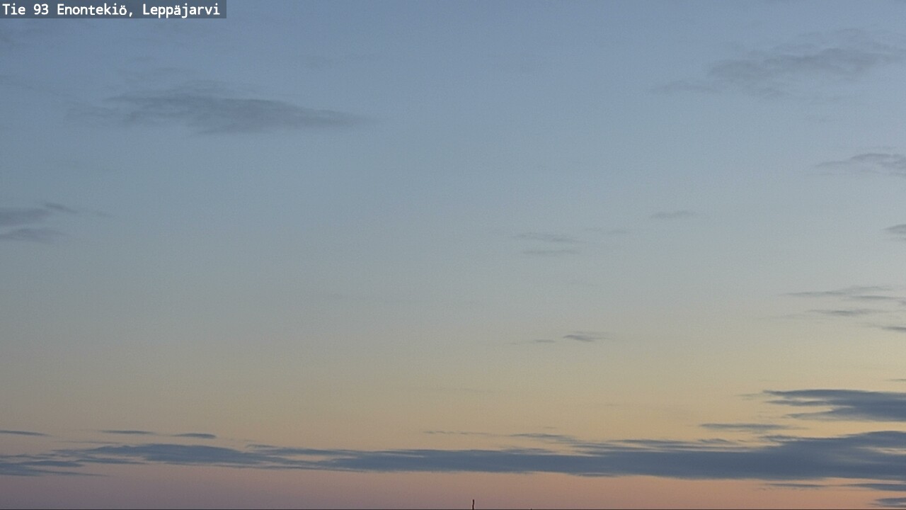 Weather Camera Image Väg 93 Enontekis, Leppäjärvi, Enontekiö, Lappi