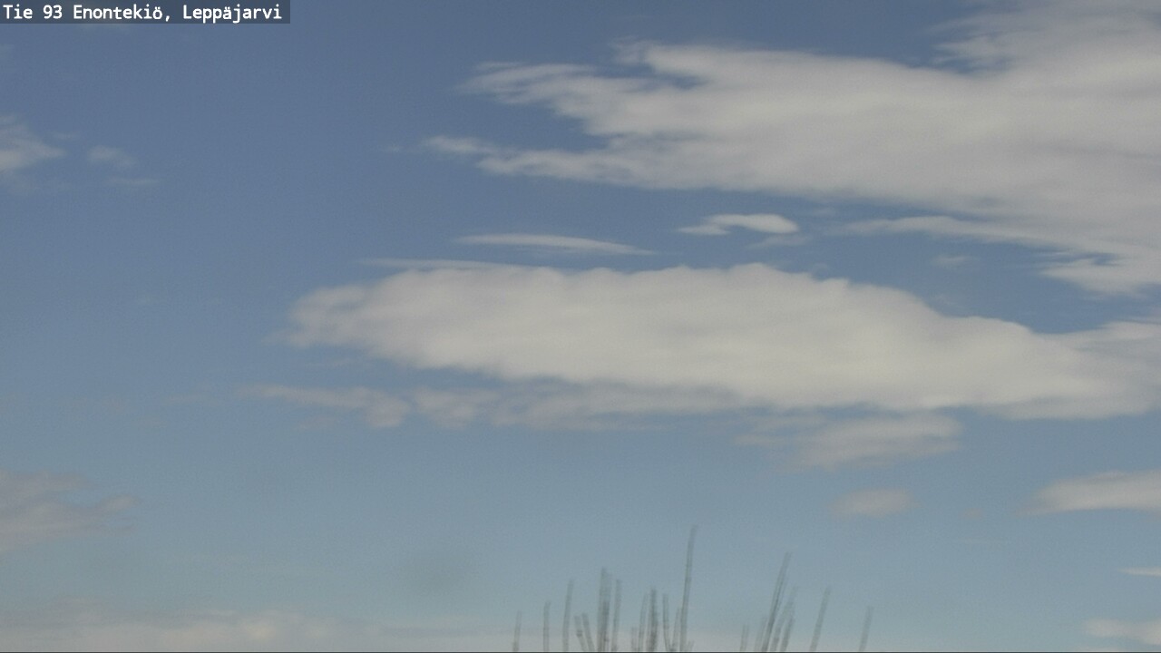 Weather Camera Image Road 93 Enontekiö, Leppäjärvi, Enontekiö, Lappi