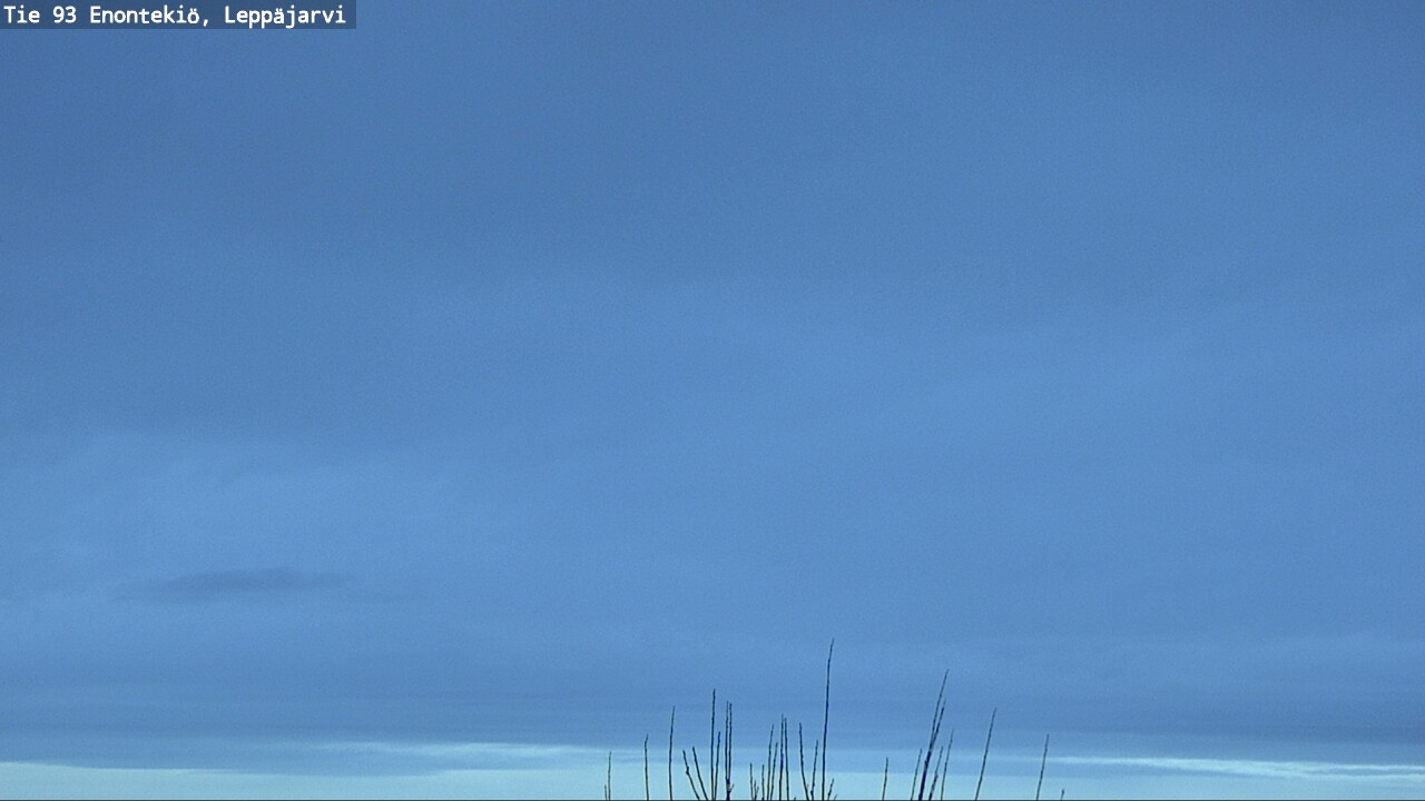 Weather Camera Image Road 93 Enontekiö, Leppäjärvi, Enontekiö, Lappi