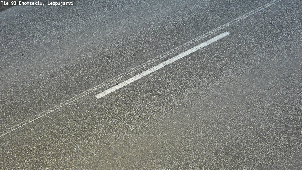 Weather Camera Image Väg 93 Enontekis, Leppäjärvi, Enontekiö, Lappi