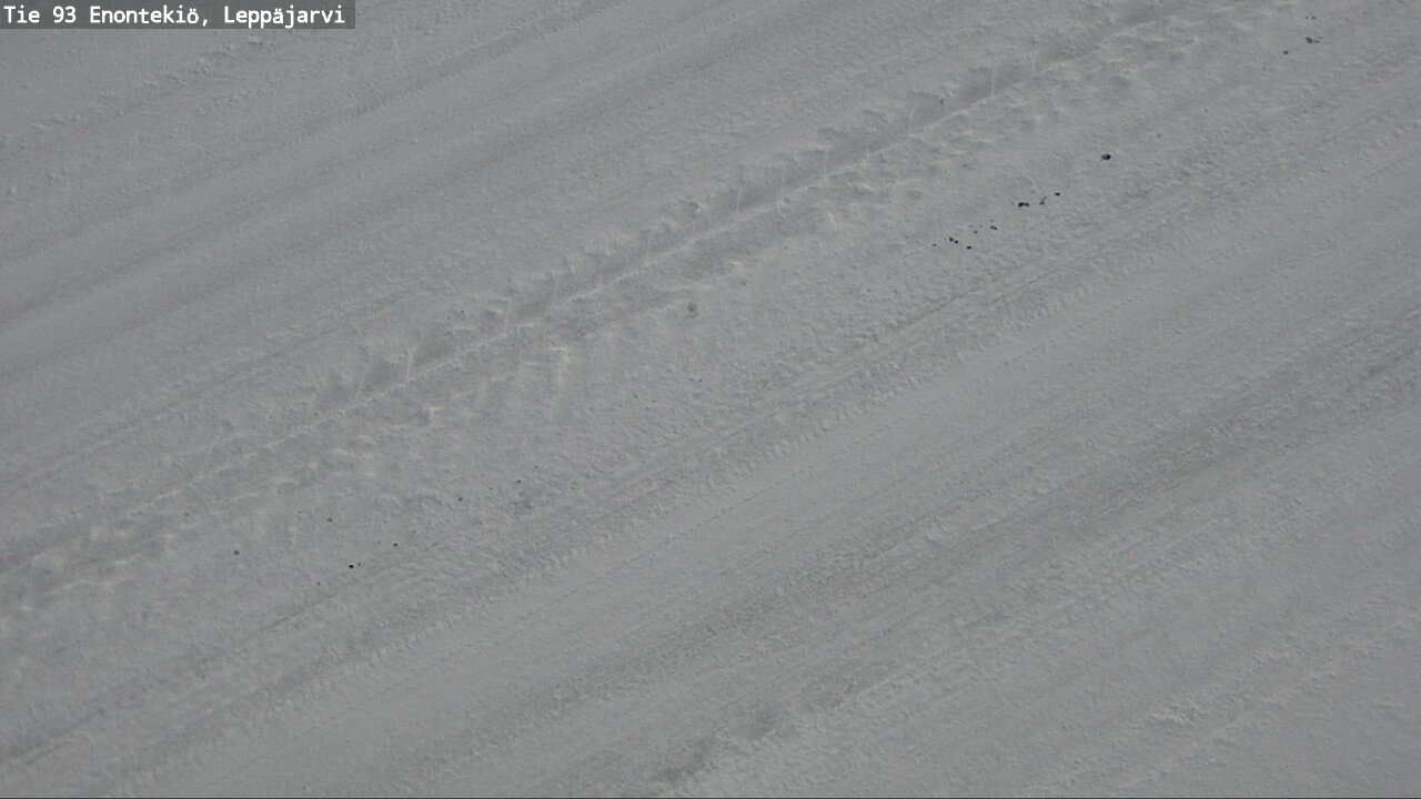 Weather Camera Image Road 93 Enontekiö, Leppäjärvi, Enontekiö, Lappi