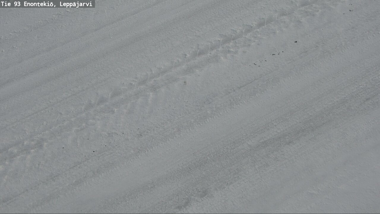 Weather Camera Image Road 93 Enontekiö, Leppäjärvi, Enontekiö, Lappi