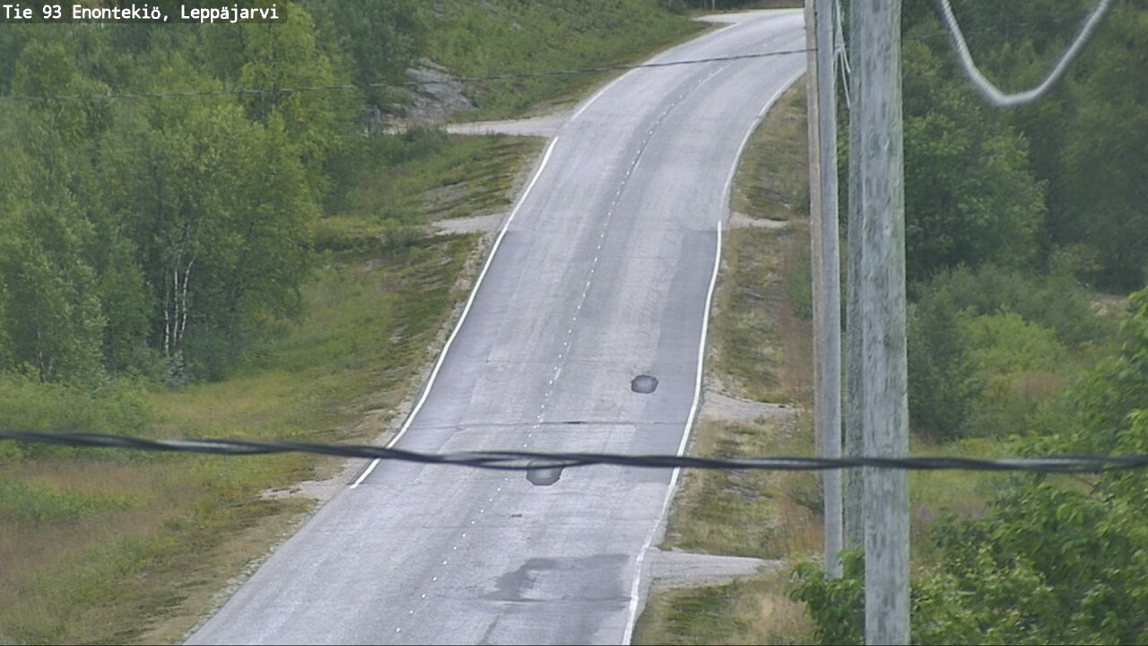 Weather Camera Image Road 93 Enontekiö, Leppäjärvi, Enontekiö, Lappi