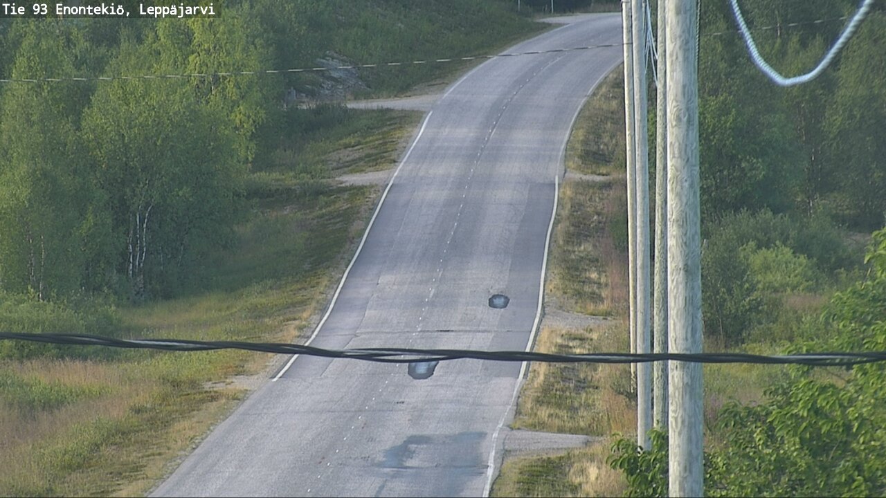 Weather Camera Image Road 93 Enontekiö, Leppäjärvi, Enontekiö, Lappi