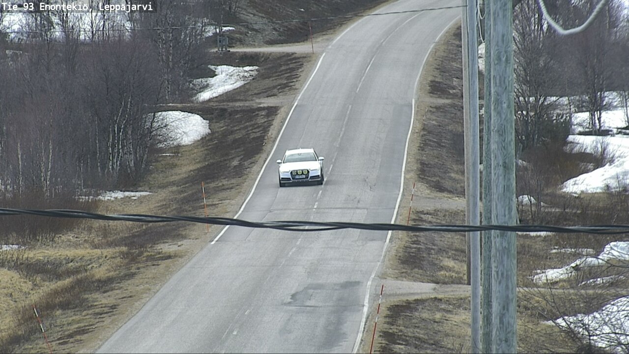 Weather Camera Image Road 93 Enontekiö, Leppäjärvi, Enontekiö, Lappi
