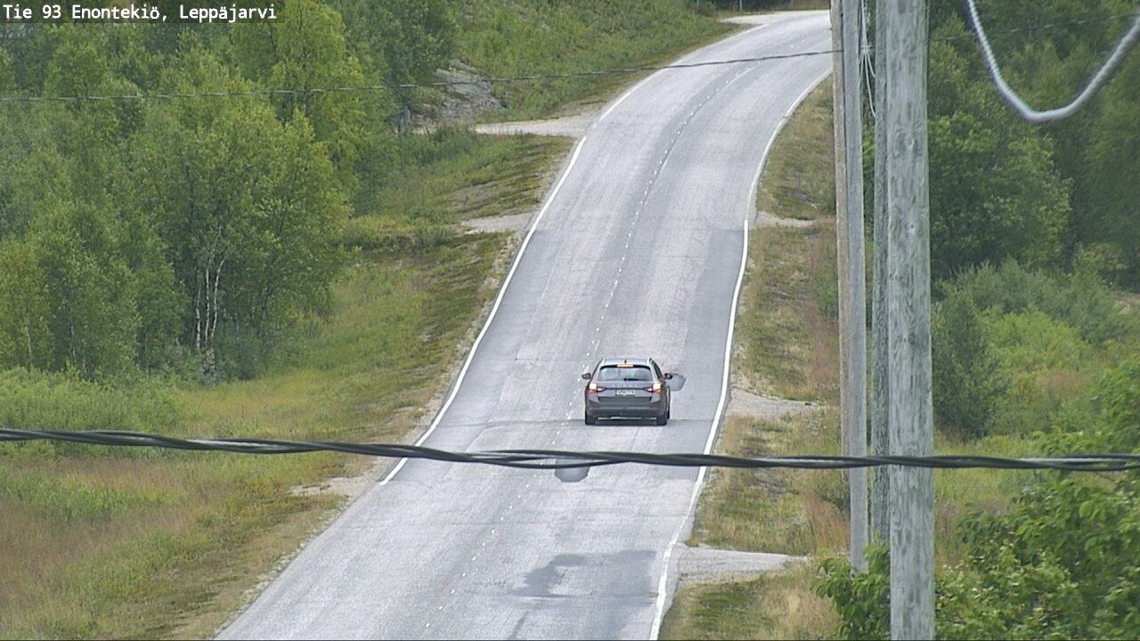 Weather Camera Image Road 93 Enontekiö, Leppäjärvi, Enontekiö, Lappi
