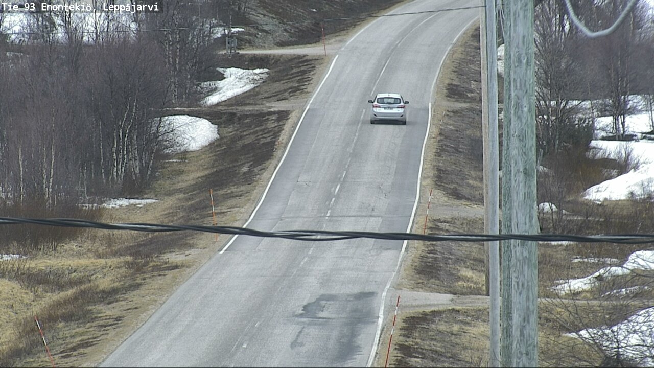 Weather Camera Image Road 93 Enontekiö, Leppäjärvi, Enontekiö, Lappi