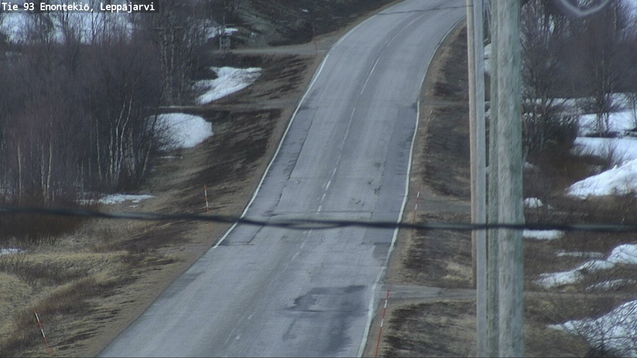 Weather Camera Image Road 93 Enontekiö, Leppäjärvi, Enontekiö, Lappi