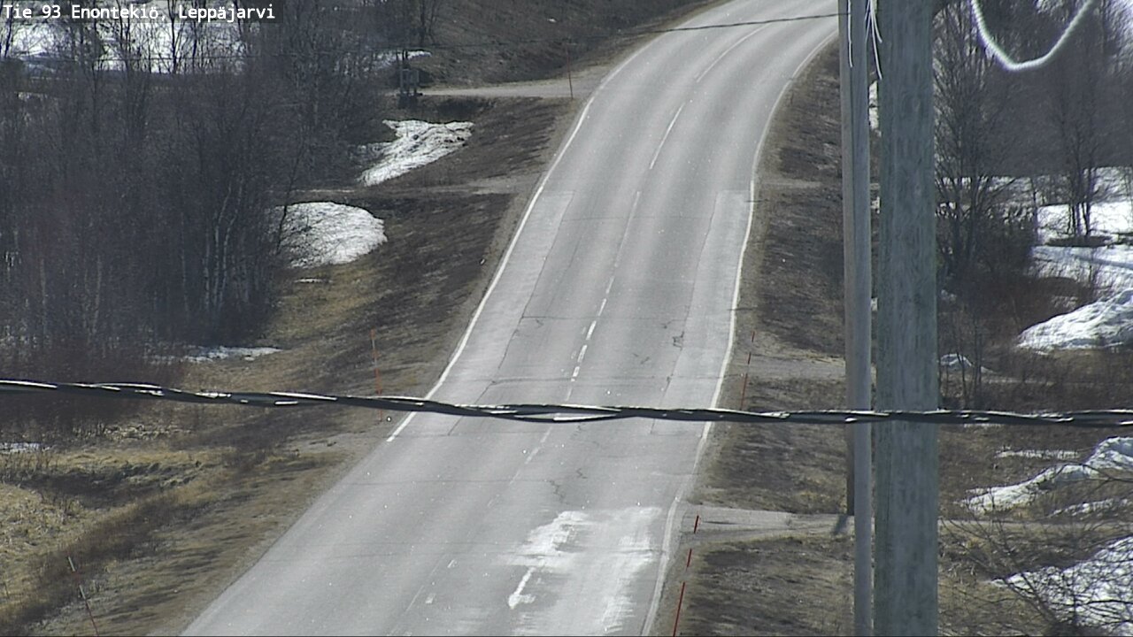 Weather Camera Image Road 93 Enontekiö, Leppäjärvi, Enontekiö, Lappi