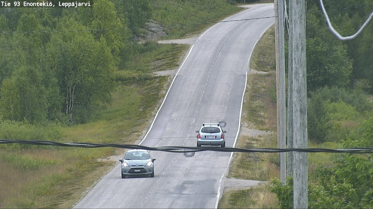 Weather Camera Image Road 93 Enontekiö, Leppäjärvi, Enontekiö, Lappi