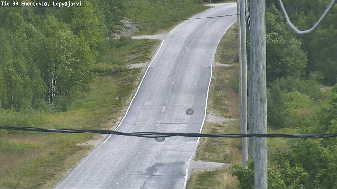 Weather Camera Image Road 93 Enontekiö, Leppäjärvi, Enontekiö, Lappi