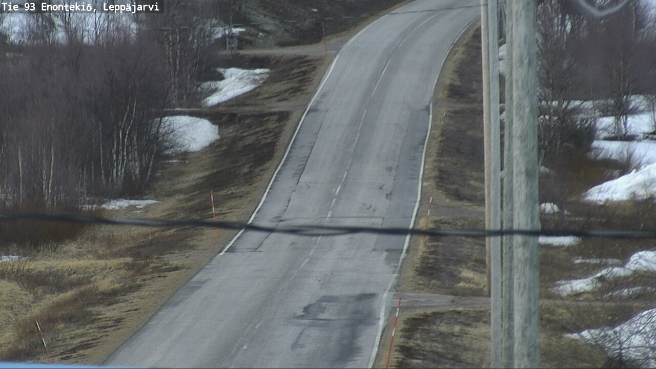 Weather Camera Image Road 93 Enontekiö, Leppäjärvi, Enontekiö, Lappi