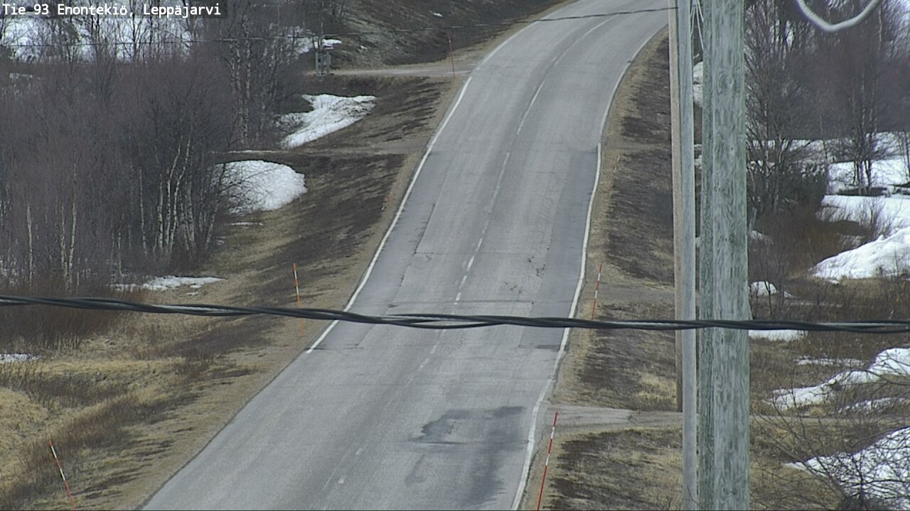 Weather Camera Image Road 93 Enontekiö, Leppäjärvi, Enontekiö, Lappi
