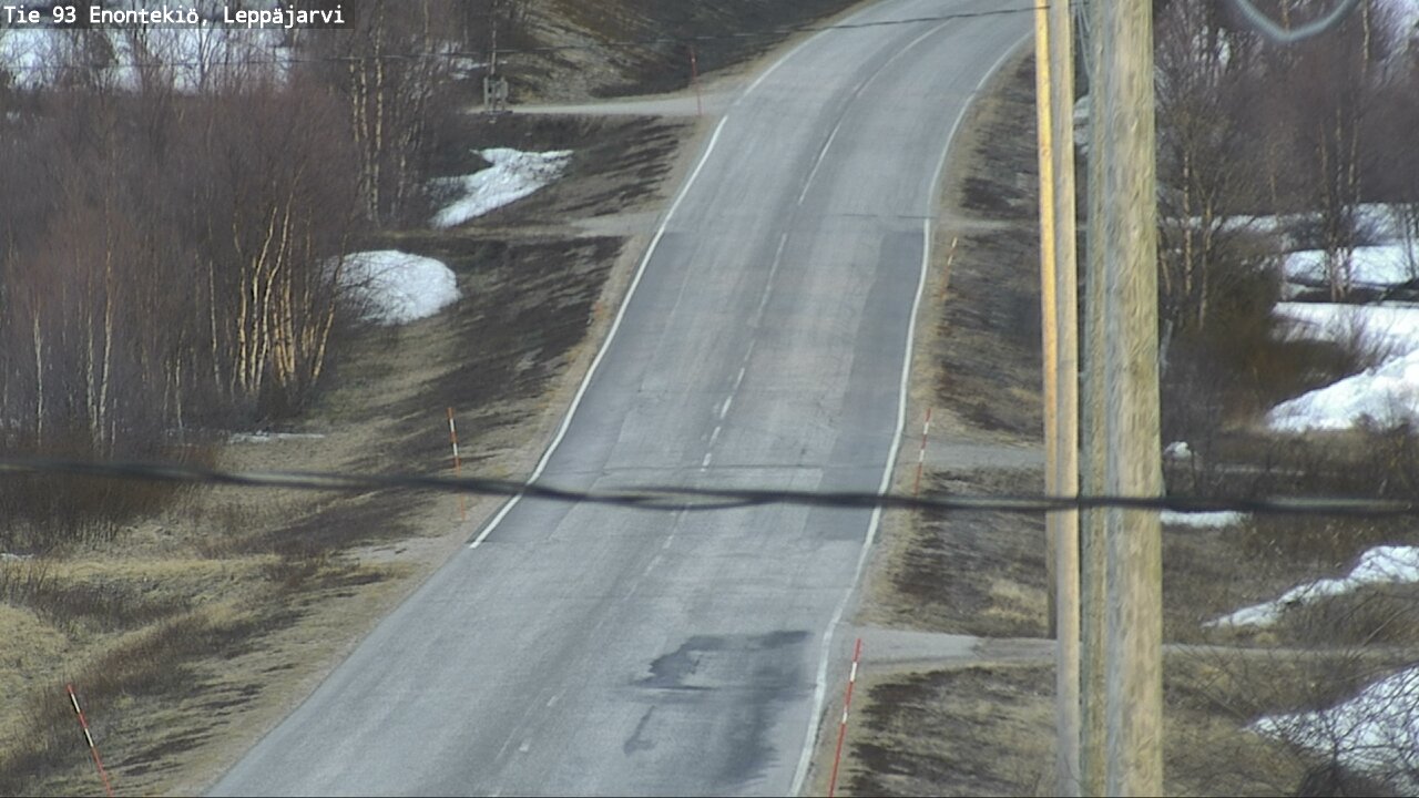 Weather Camera Image Road 93 Enontekiö, Leppäjärvi, Enontekiö, Lappi