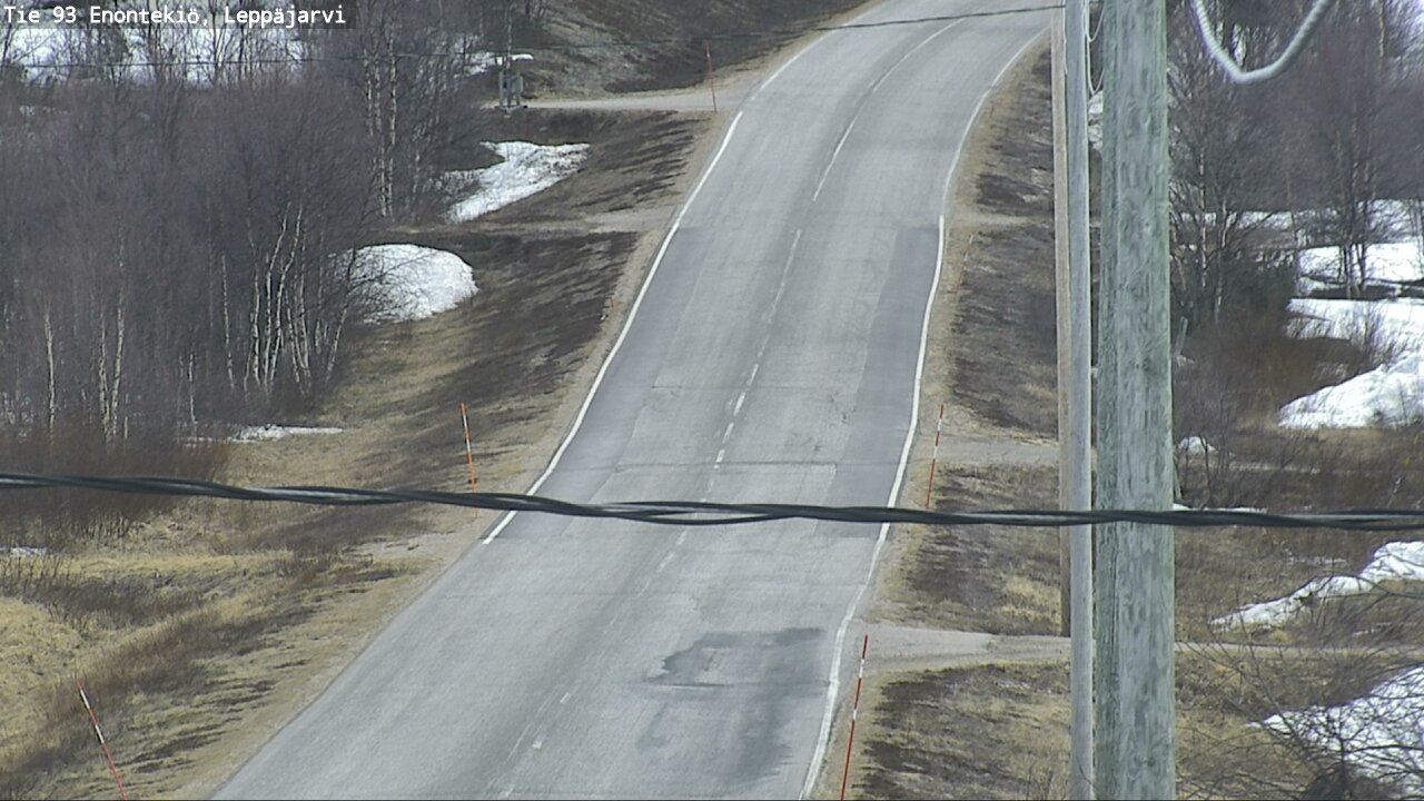 Weather Camera Image Road 93 Enontekiö, Leppäjärvi, Enontekiö, Lappi