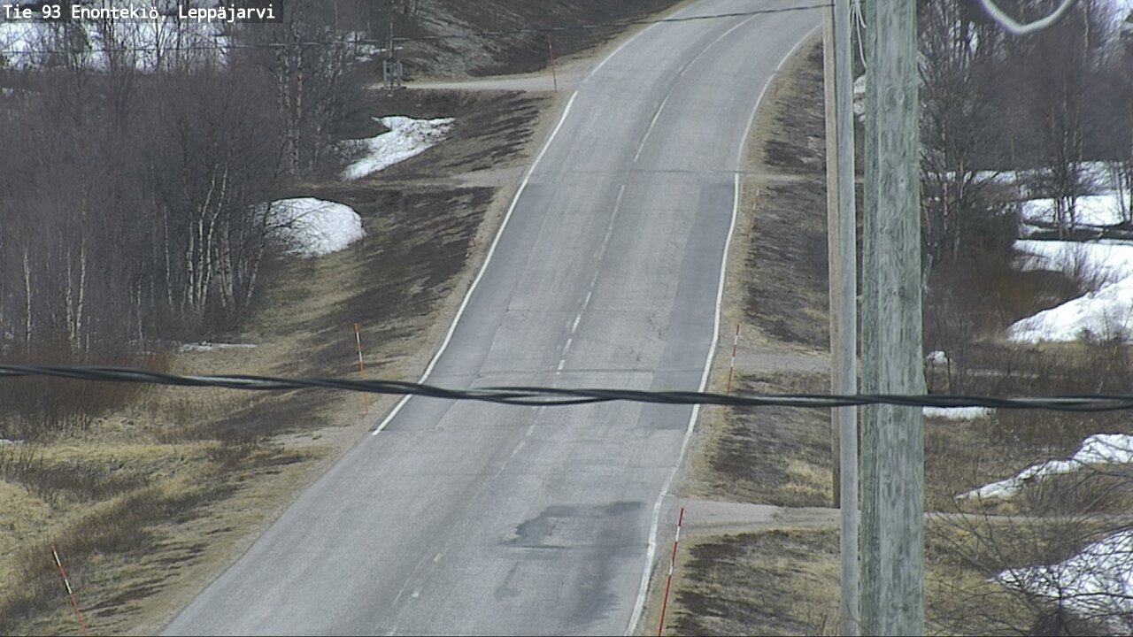 Weather Camera Image Road 93 Enontekiö, Leppäjärvi, Enontekiö, Lappi
