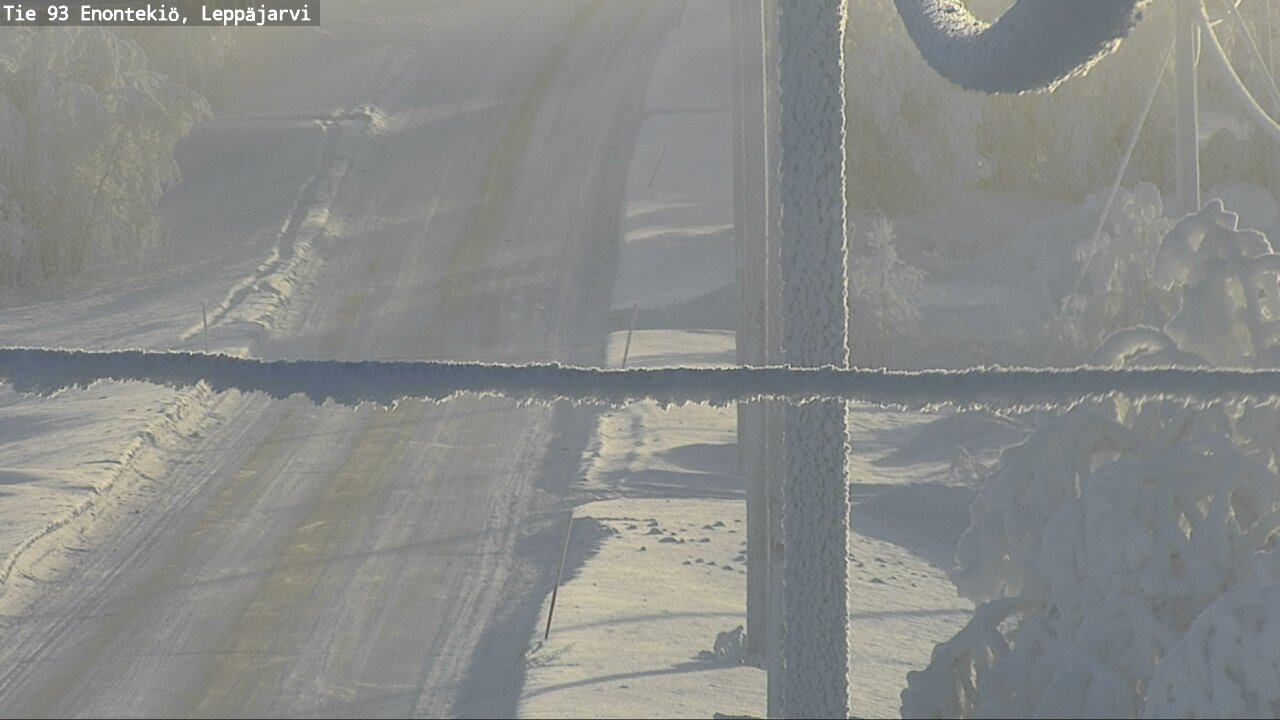 Weather Camera Image Väg 93 Enontekis, Leppäjärvi, Enontekiö, Lappi