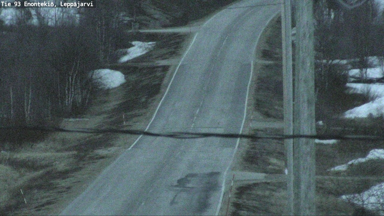 Weather Camera Image Väg 93 Enontekis, Leppäjärvi, Enontekiö, Lappi
