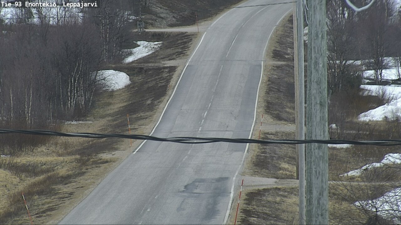 Weather Camera Image Road 93 Enontekiö, Leppäjärvi, Enontekiö, Lappi