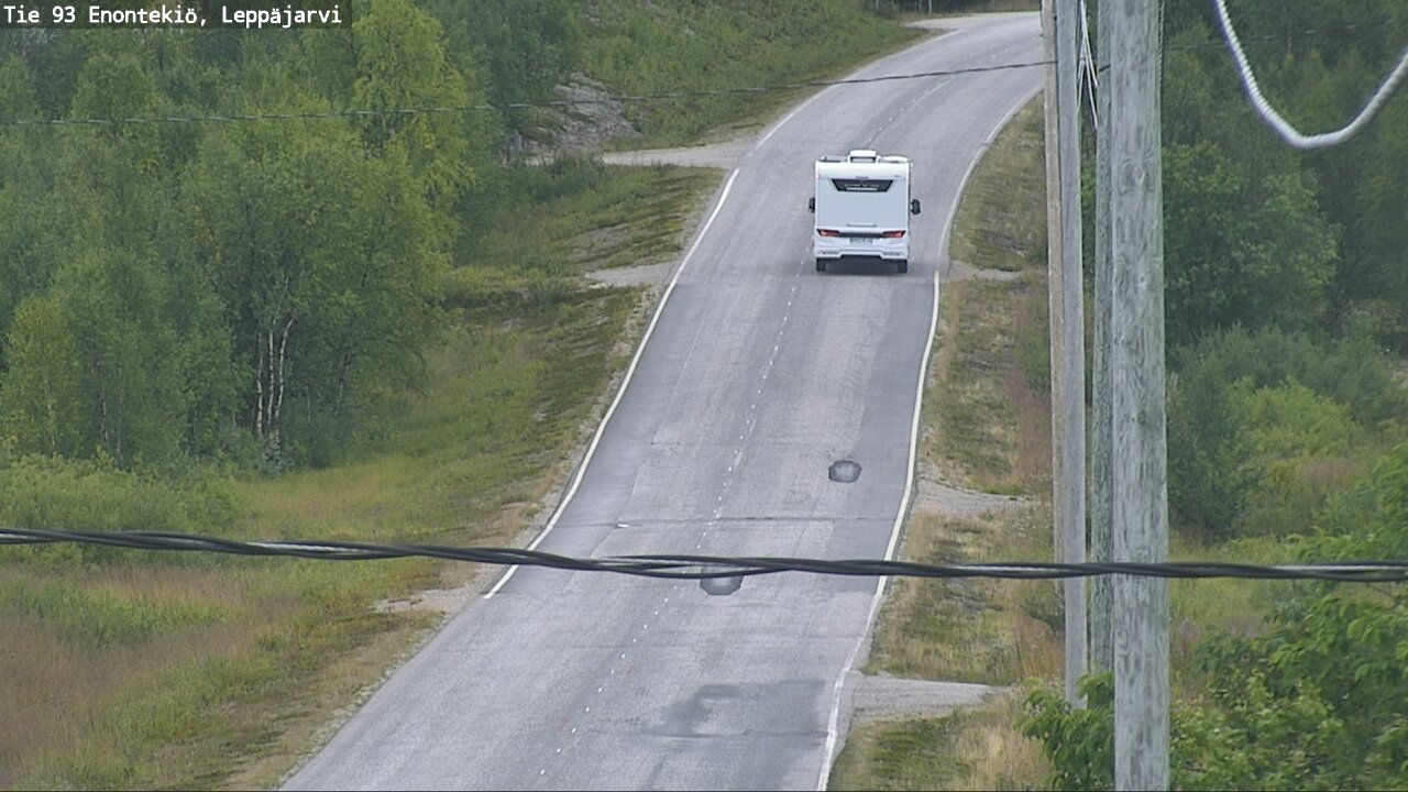 Weather Camera Image Road 93 Enontekiö, Leppäjärvi, Enontekiö, Lappi