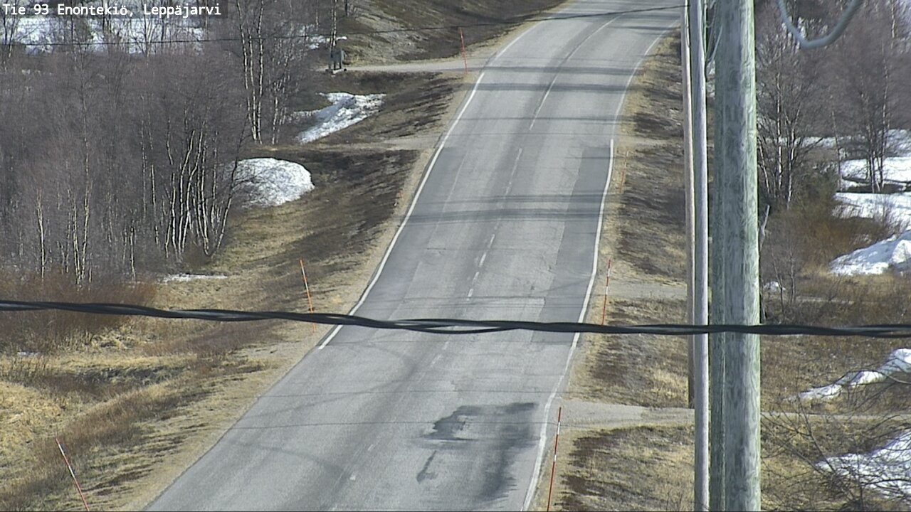 Weather Camera Image Road 93 Enontekiö, Leppäjärvi, Enontekiö, Lappi