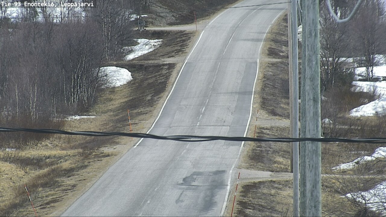 Weather Camera Image Road 93 Enontekiö, Leppäjärvi, Enontekiö, Lappi