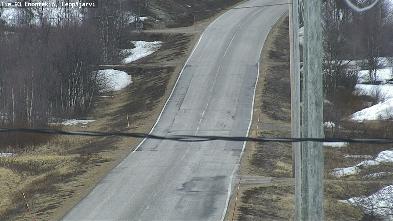 Weather Camera Image Road 93 Enontekiö, Leppäjärvi, Enontekiö, Lappi