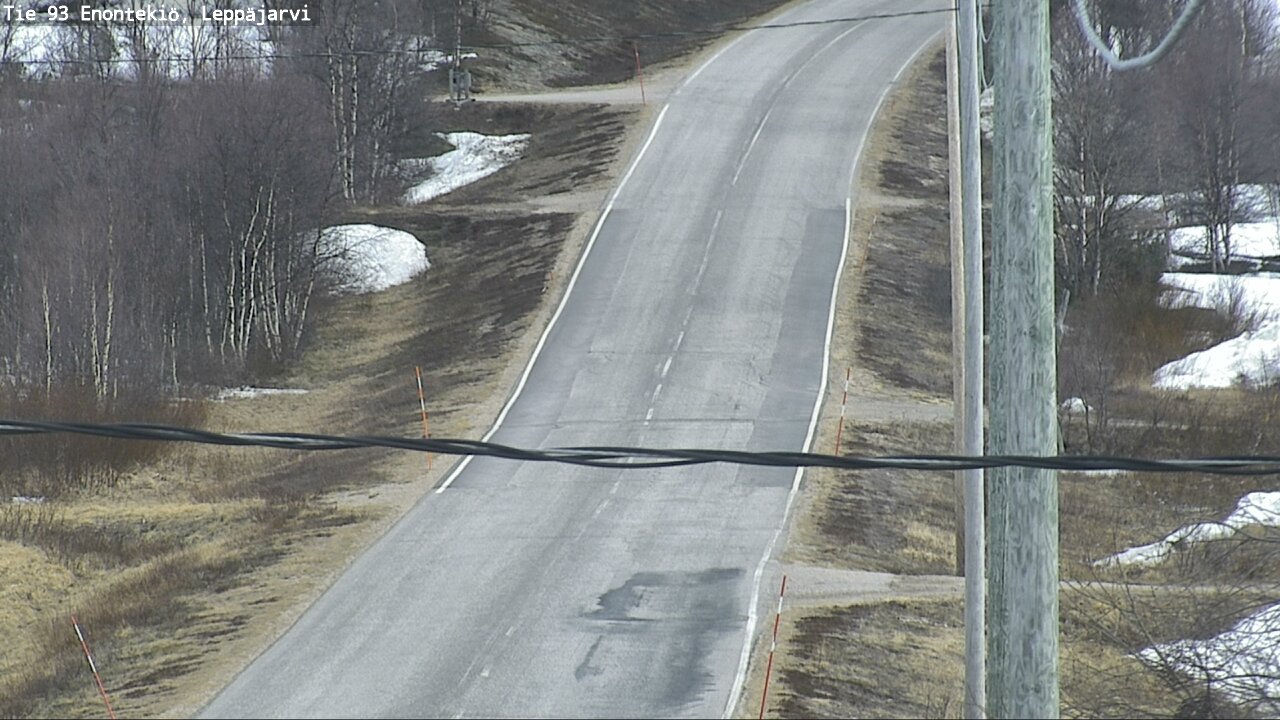 Weather Camera Image Road 93 Enontekiö, Leppäjärvi, Enontekiö, Lappi