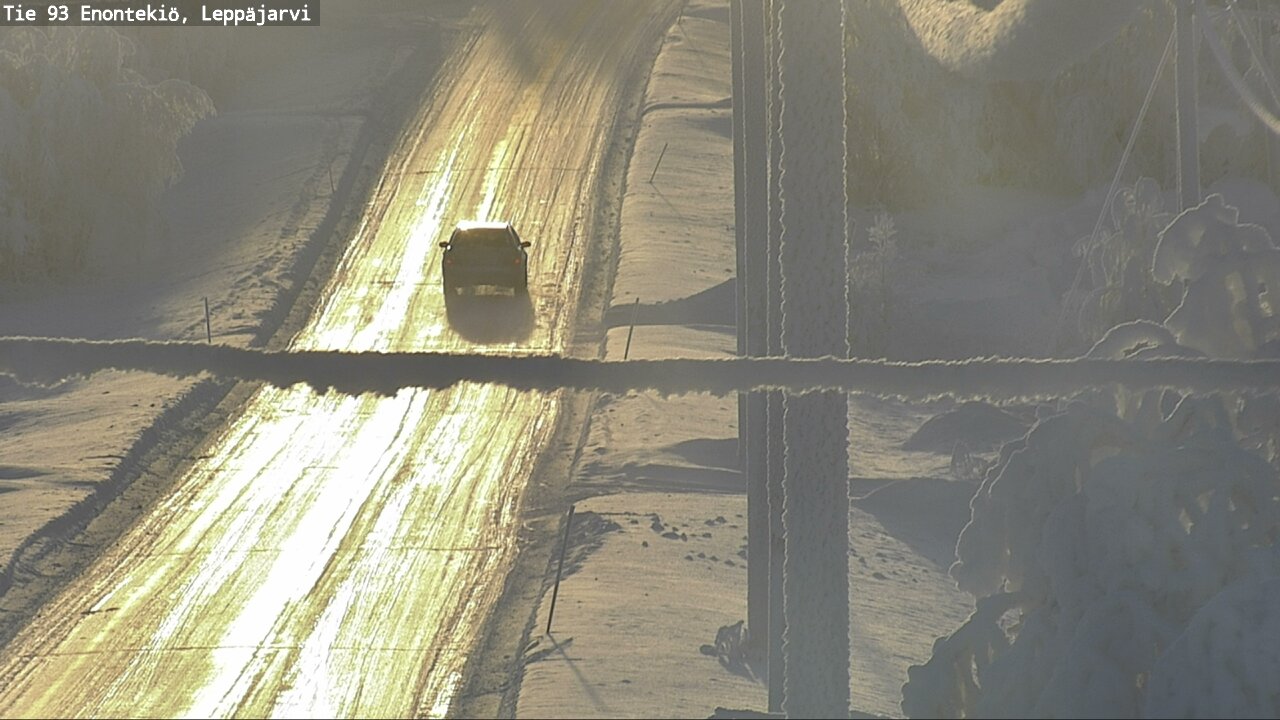 Weather Camera Image Väg 93 Enontekis, Leppäjärvi, Enontekiö, Lappi