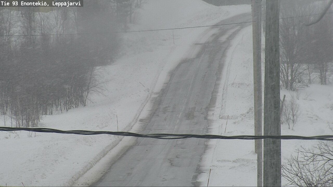 Weather Camera Image Road 93 Enontekiö, Leppäjärvi, Enontekiö, Lappi
