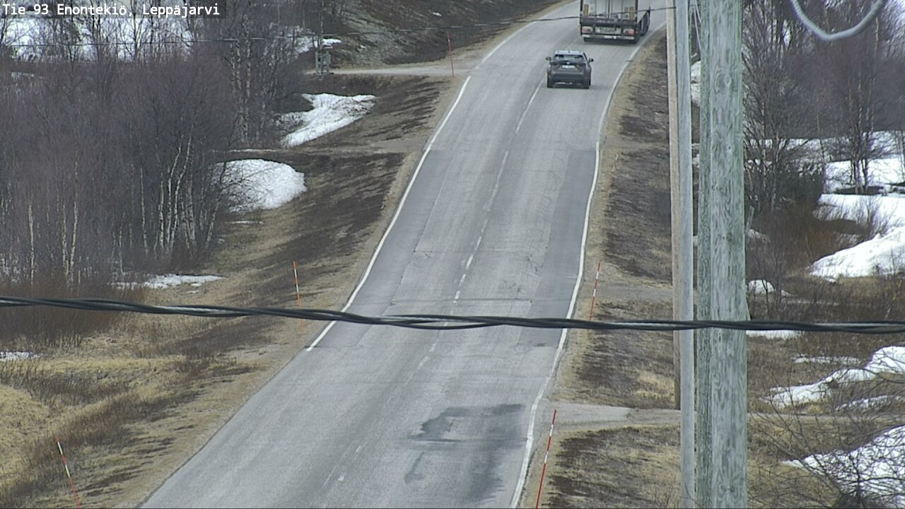 Weather Camera Image Road 93 Enontekiö, Leppäjärvi, Enontekiö, Lappi