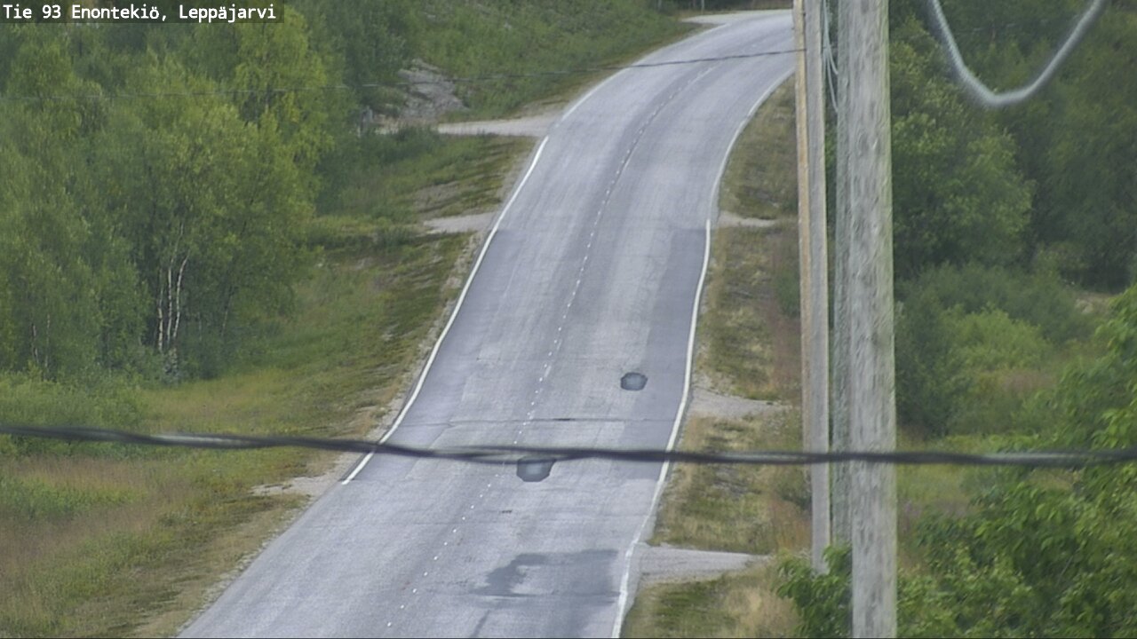 Weather Camera Image Road 93 Enontekiö, Leppäjärvi, Enontekiö, Lappi