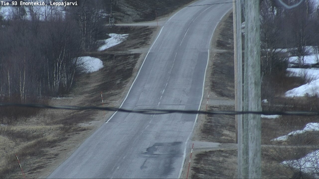 Weather Camera Image Road 93 Enontekiö, Leppäjärvi, Enontekiö, Lappi