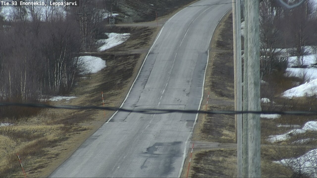 Weather Camera Image Road 93 Enontekiö, Leppäjärvi, Enontekiö, Lappi