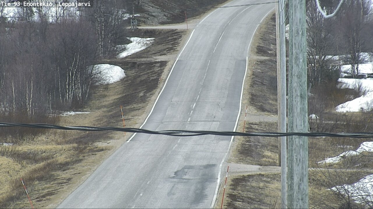 Weather Camera Image Road 93 Enontekiö, Leppäjärvi, Enontekiö, Lappi