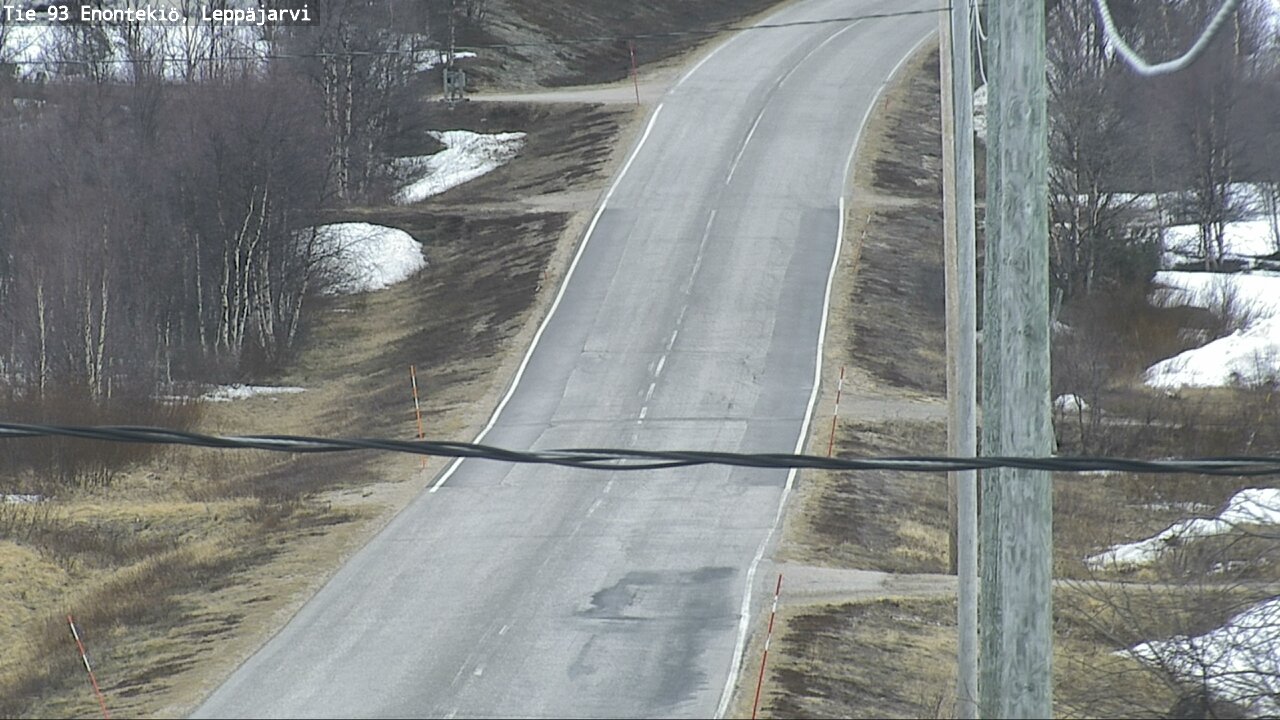 Weather Camera Image Road 93 Enontekiö, Leppäjärvi, Enontekiö, Lappi