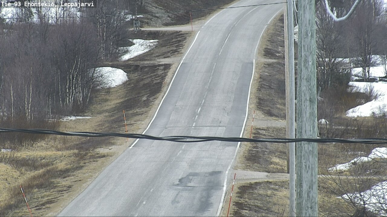 Weather Camera Image Road 93 Enontekiö, Leppäjärvi, Enontekiö, Lappi