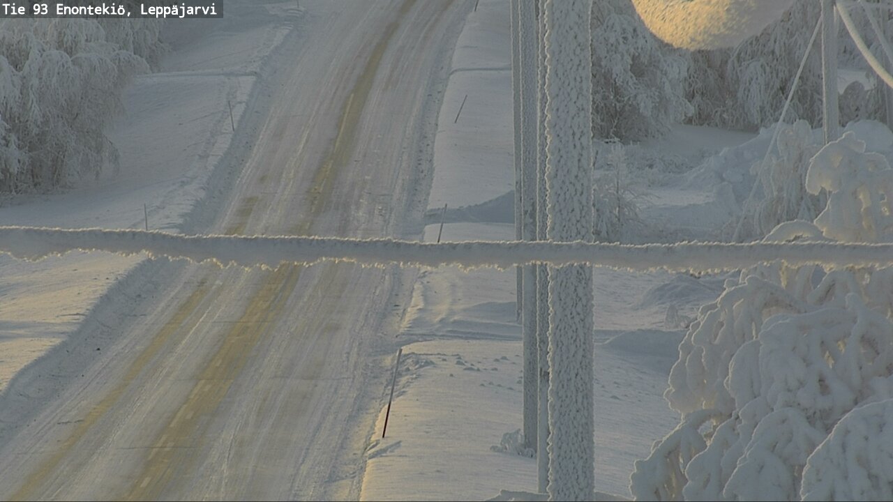 Weather Camera Image Road 93 Enontekiö, Leppäjärvi, Enontekiö, Lappi